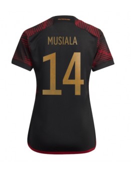 Billige Tyskland Jamal Musiala #14 Bortedrakt Dame VM 2022 Kortermet